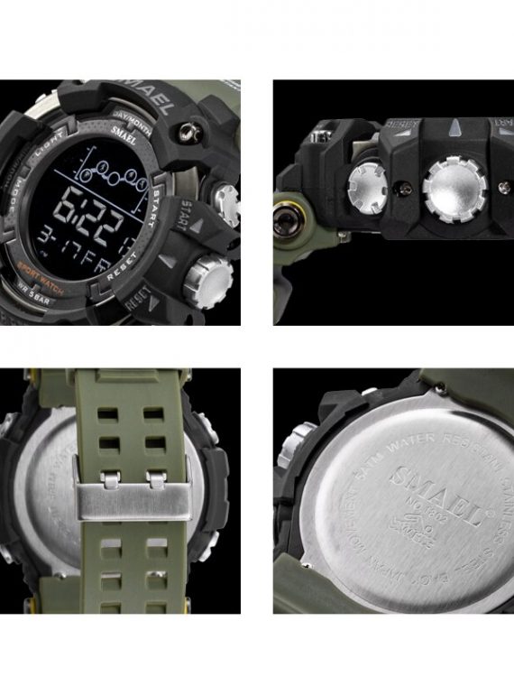 Mens Watch (Military, Water Resistant, Sports Watch, LED, Digital 2