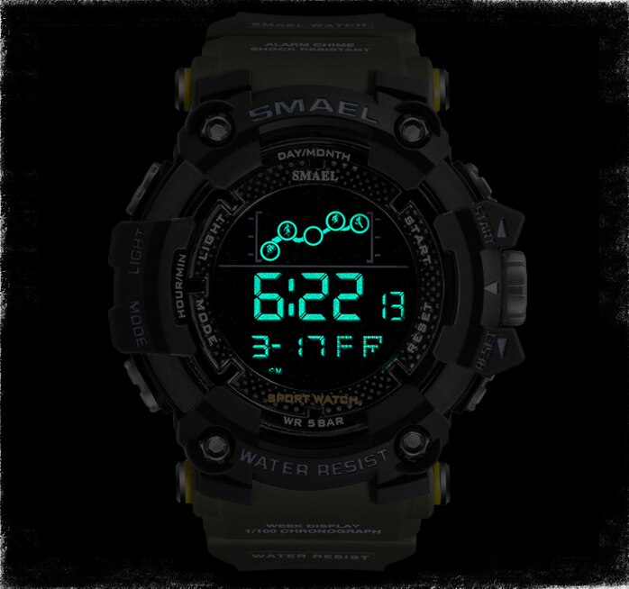 Mens Watch (Military, Water Resistant, Sports Watch, LED, Digital 3