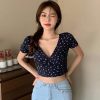 Floral Stylish Crop Top in Short Sleeve 2