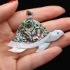100% Natural Abalone Shell Charms Pendant in Sea Creature Shapes 3